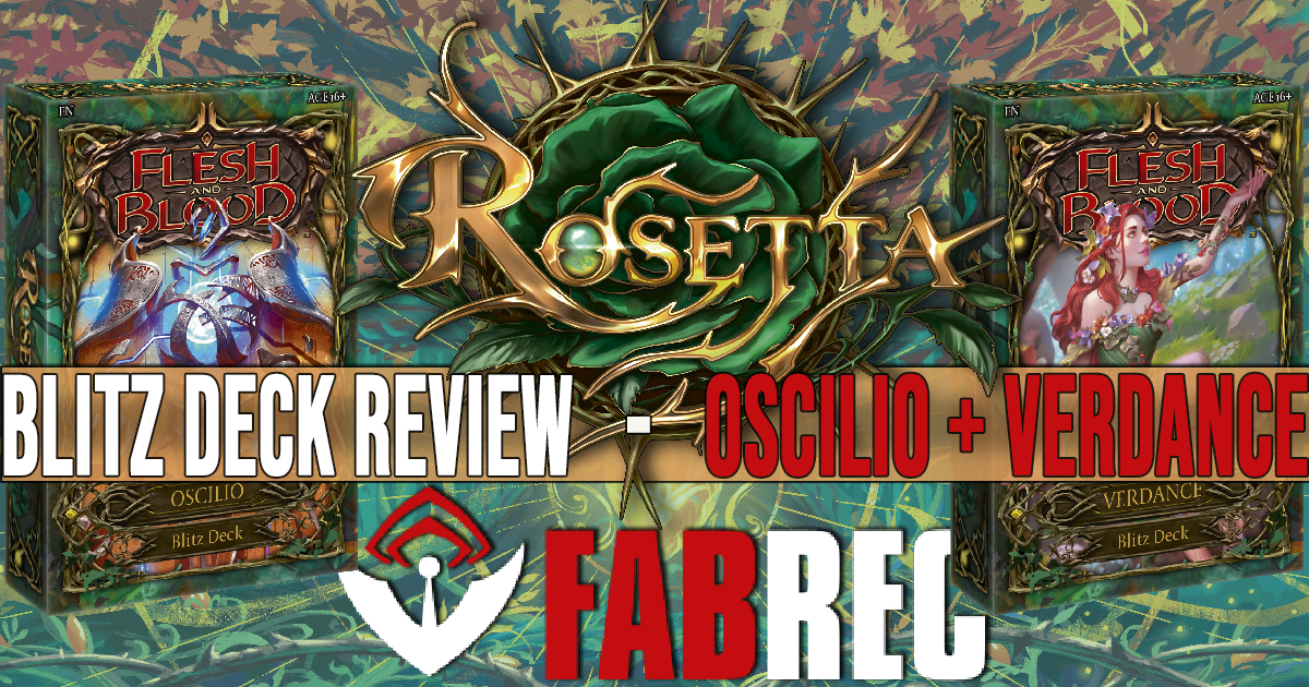 Rosetta Blitz Deck Reviews Oscilio + Verdance